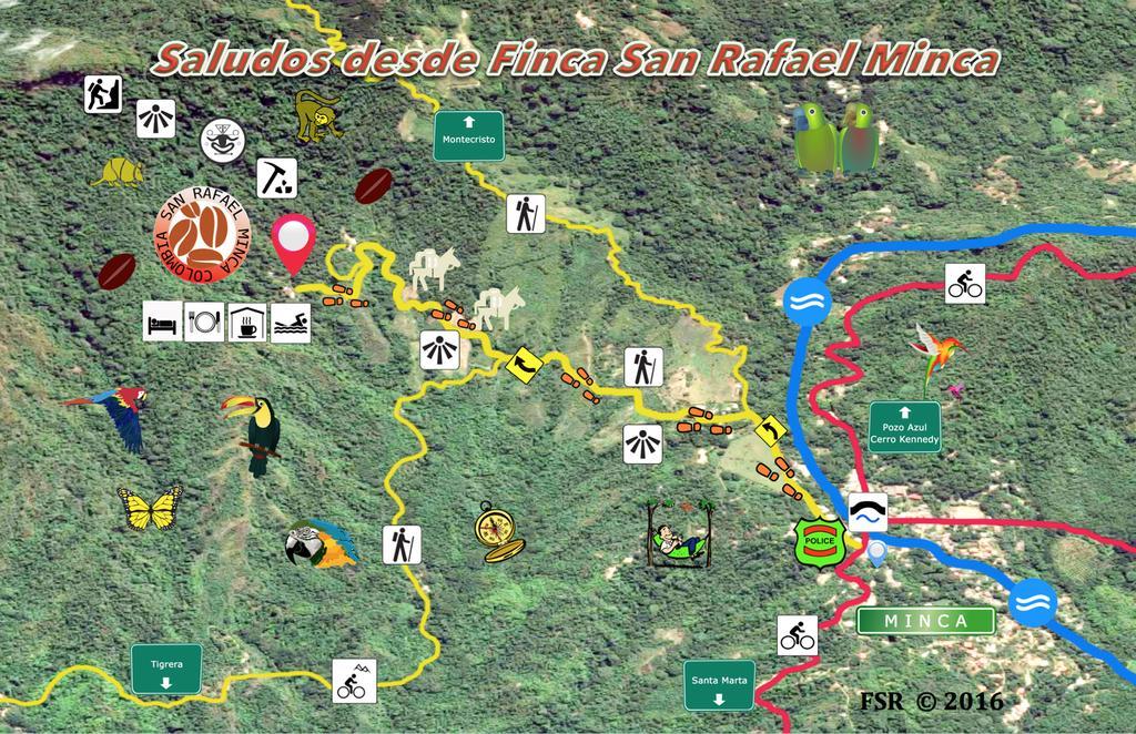 Finca San Rafael - Cafe Y Cacao Minca Exteriér fotografie